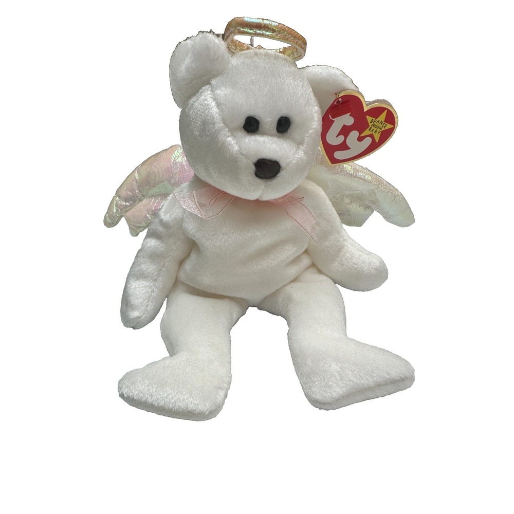 Ty Beanie Babies‎ Halo the Angel 1998 Bear Toy Vintage